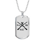 Born To Hunt Black Necklace Stainless Steel or 18k Gold Dog Tag 24" Chain-Express Your Love Gifts