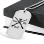 Born To Hunt Black Necklace Stainless Steel or 18k Gold Dog Tag 24" Chain-Express Your Love Gifts