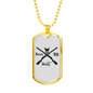 Born To Hunt Black Necklace Stainless Steel or 18k Gold Dog Tag 24" Chain-Express Your Love Gifts
