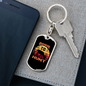 Born To Hunt Deer Keychain Stainless Steel or 18k Gold Dog Tag Keyring-Express Your Love Gifts