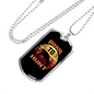 Born To Hunt Deer Necklace Stainless Steel or 18k Gold Dog Tag 24" Chain-Express Your Love Gifts