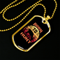 Born To Hunt Deer Necklace Stainless Steel or 18k Gold Dog Tag 24" Chain-Express Your Love Gifts