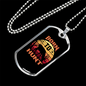 Born To Hunt Deer Necklace Stainless Steel or 18k Gold Dog Tag 24" Chain-Express Your Love Gifts