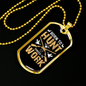 Born To Hunt Necklace Stainless Steel or 18k Gold Dog Tag 24" Chain-Express Your Love Gifts