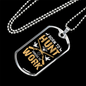 Born To Hunt Necklace Stainless Steel or 18k Gold Dog Tag 24" Chain-Express Your Love Gifts