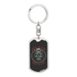 Born To Ride Biker Keychain Stainless Steel or 18k Gold Dog Tag Keyring-Express Your Love Gifts