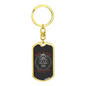 Born To Ride Biker Keychain Stainless Steel or 18k Gold Dog Tag Keyring-Express Your Love Gifts