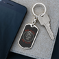 Born To Ride Biker Keychain Stainless Steel or 18k Gold Dog Tag Keyring-Express Your Love Gifts
