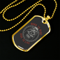 Born To Ride Bikernecklace Stainless Steel or 18k Gold Dog Tag 24"-Express Your Love Gifts