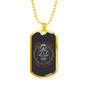 Born To Ride Bikernecklace Stainless Steel or 18k Gold Dog Tag 24"-Express Your Love Gifts