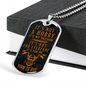 Born to Ride Necklace Stainless Steel or 18k Gold Dog Tag 24" Chain-Express Your Love Gifts