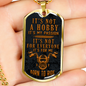 Born to Ride Necklace Stainless Steel or 18k Gold Dog Tag 24" Chain-Express Your Love Gifts