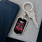 Boss Mom Keychain Stainless Steel or 18k Gold Dog Tag Keyring-Express Your Love Gifts
