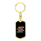 Boss Realtor Mom Keychain Stainless Steel or 18k Gold Dog Tag Keyring-Express Your Love Gifts