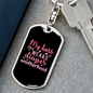 Boss Wears Diapers Purple Mom Keychain Stainless Steel or 18k Gold Dog Tag Keyring-Express Your Love Gifts