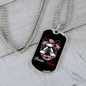 Bostie Mom for Boston Terrier Necklace Stainless Steel or 18k Gold Dog Tag 24" Chain-Express Your Love Gifts