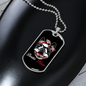 Bostie Mom for Boston Terrier Necklace Stainless Steel or 18k Gold Dog Tag 24" Chain-Express Your Love Gifts