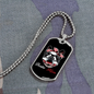 Bostie Mom for Boston Terrier Necklace Stainless Steel or 18k Gold Dog Tag 24" Chain-Express Your Love Gifts