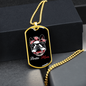 Bostie Mom for Boston Terrier Necklace Stainless Steel or 18k Gold Dog Tag 24" Chain-Express Your Love Gifts