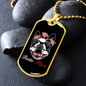 Bostie Mom for Boston Terrier Necklace Stainless Steel or 18k Gold Dog Tag 24" Chain-Express Your Love Gifts