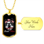 Bostie Mom for Boston Terrier Necklace Stainless Steel or 18k Gold Dog Tag 24" Chain-Express Your Love Gifts