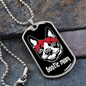 Bostie Mom Necklace Stainless Steel or 18k Gold Dog Tag 24" Chain-Express Your Love Gifts