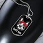 Bostie Mom Necklace Stainless Steel or 18k Gold Dog Tag 24" Chain-Express Your Love Gifts