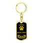 Boston Terrier Keychain Stainless Steel or 18k Gold-Express Your Love Gifts