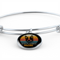 Boston Terrier Mom Bracelet Stainless Steel or 18k Gold Circle Bangle-Express Your Love Gifts