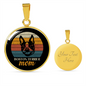 Boston Terrier Mom Circle Necklace Stainless Steel or 18k Gold 18-22"-Express Your Love Gifts