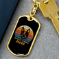 Boston Terrier Mom Keychain Stainless Steel or 18k Gold Dog Tag Keyring-Express Your Love Gifts