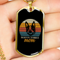 Boston Terrier Mom Necklace Stainless Steel or 18k Gold Dog Tag 24" Chain-Express Your Love Gifts