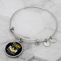 Boston Terriers Mom Bracelet Stainless Steel or 18k Gold Circle Bangle-Express Your Love Gifts