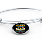 Boston Terriers Mom Bracelet Stainless Steel or 18k Gold Circle Bangle-Express Your Love Gifts