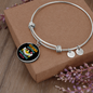 Boston Terriers Mom Bracelet Stainless Steel or 18k Gold Circle Bangle-Express Your Love Gifts