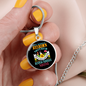 Boston Terriers Mom Circle Necklace Stainless Steel or 18k Gold 18-22"-Express Your Love Gifts