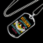 Boston Terriers Mom Necklace Stainless Steel or 18k Gold Dog Tag 24" Chain-Express Your Love Gifts