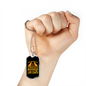 Boundless Enthusiasm Necklace Stainless Steel or 18k Gold Dog Tag 24" Chain-Express Your Love Gifts