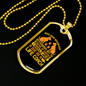 Boundless Enthusiasm Necklace Stainless Steel or 18k Gold Dog Tag 24" Chain-Express Your Love Gifts