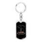 Bow & Arrows Hunter'S Keychain Gift Stainless Steel or 18k Gold Dog Tag Keyring-Express Your Love Gifts