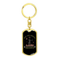 Bow & Arrows Hunter'S Keychain Gift Stainless Steel or 18k Gold Dog Tag Keyring-Express Your Love Gifts