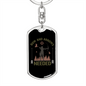 Bow & Arrows Hunter'S Keychain Gift Stainless Steel or 18k Gold Dog Tag Keyring-Express Your Love Gifts