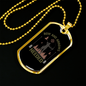 Bow & Arrows Hunting Necklace Stainless Steel or 18k Gold Dog Tag 24"-Express Your Love Gifts