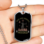 Bow & Arrows Hunting Necklace Stainless Steel or 18k Gold Dog Tag 24"-Express Your Love Gifts