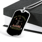 Bow & Arrows Hunting Necklace Stainless Steel or 18k Gold Dog Tag 24"-Express Your Love Gifts