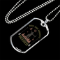 Bow & Arrows Hunting Necklace Stainless Steel or 18k Gold Dog Tag 24"-Express Your Love Gifts