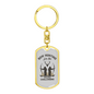 Bow Hunter'S Keychain Gift Stainless Steel or 18k Gold Dog Tag Keyring-Express Your Love Gifts