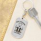 Bow Hunter'S Keychain Gift Stainless Steel or 18k Gold Dog Tag Keyring-Express Your Love Gifts