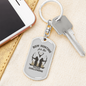 Bow Hunter'S Keychain Gift Stainless Steel or 18k Gold Dog Tag Keyring-Express Your Love Gifts