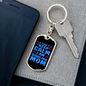 Bowling Mom Keychain Stainless Steel or 18k Gold Dog Tag Keyring-Express Your Love Gifts